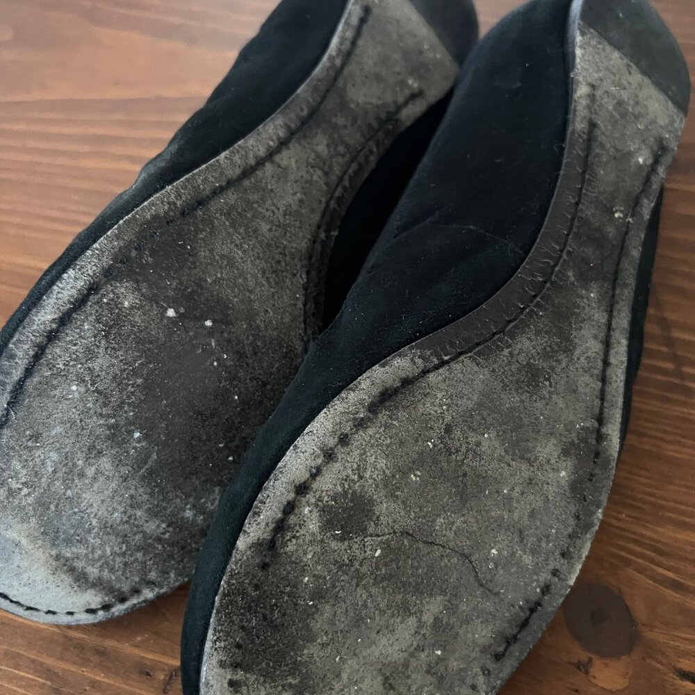 Tory Burch Black Suede Ballet Flats (Size 8) - Picture 5 of 5